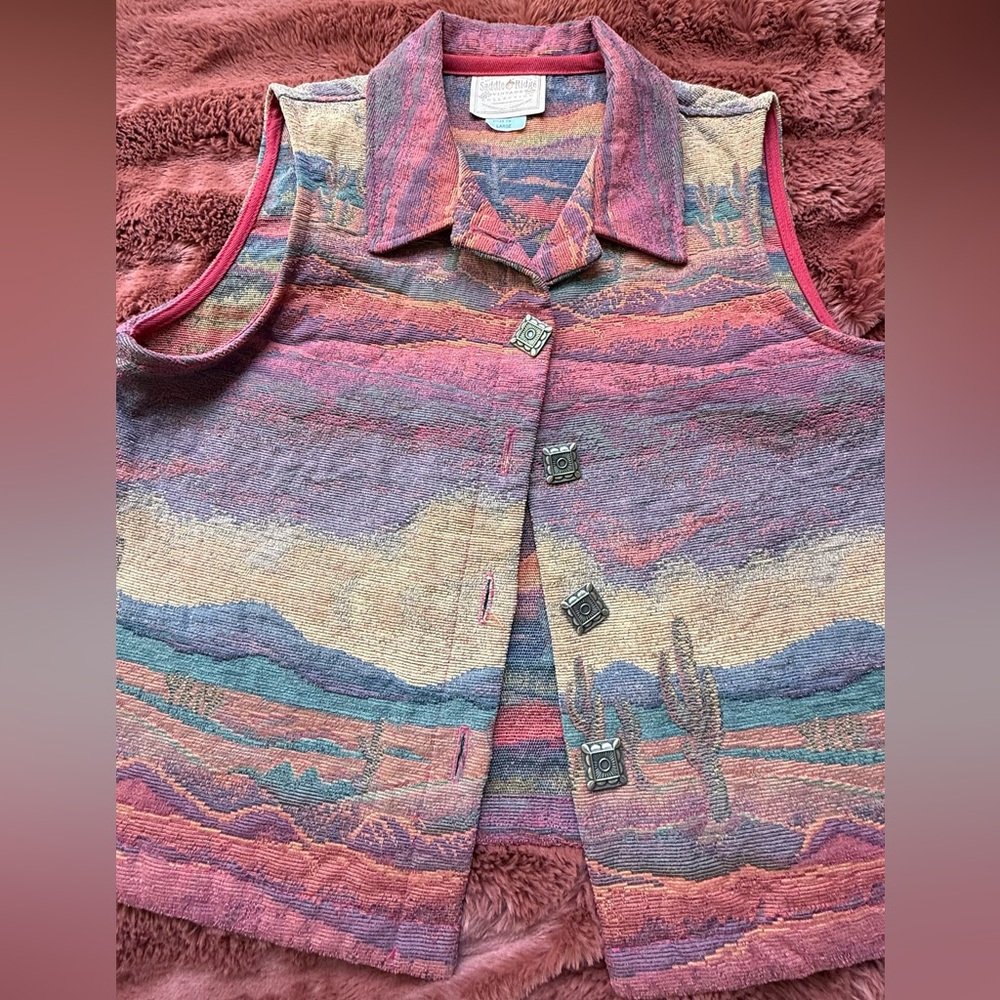 Desert Landscape Multicolor Vest